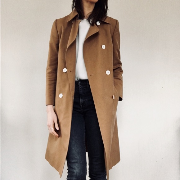 Barneys New York Jackets & Blazers - Barney’s tailored canvas coat in camel
